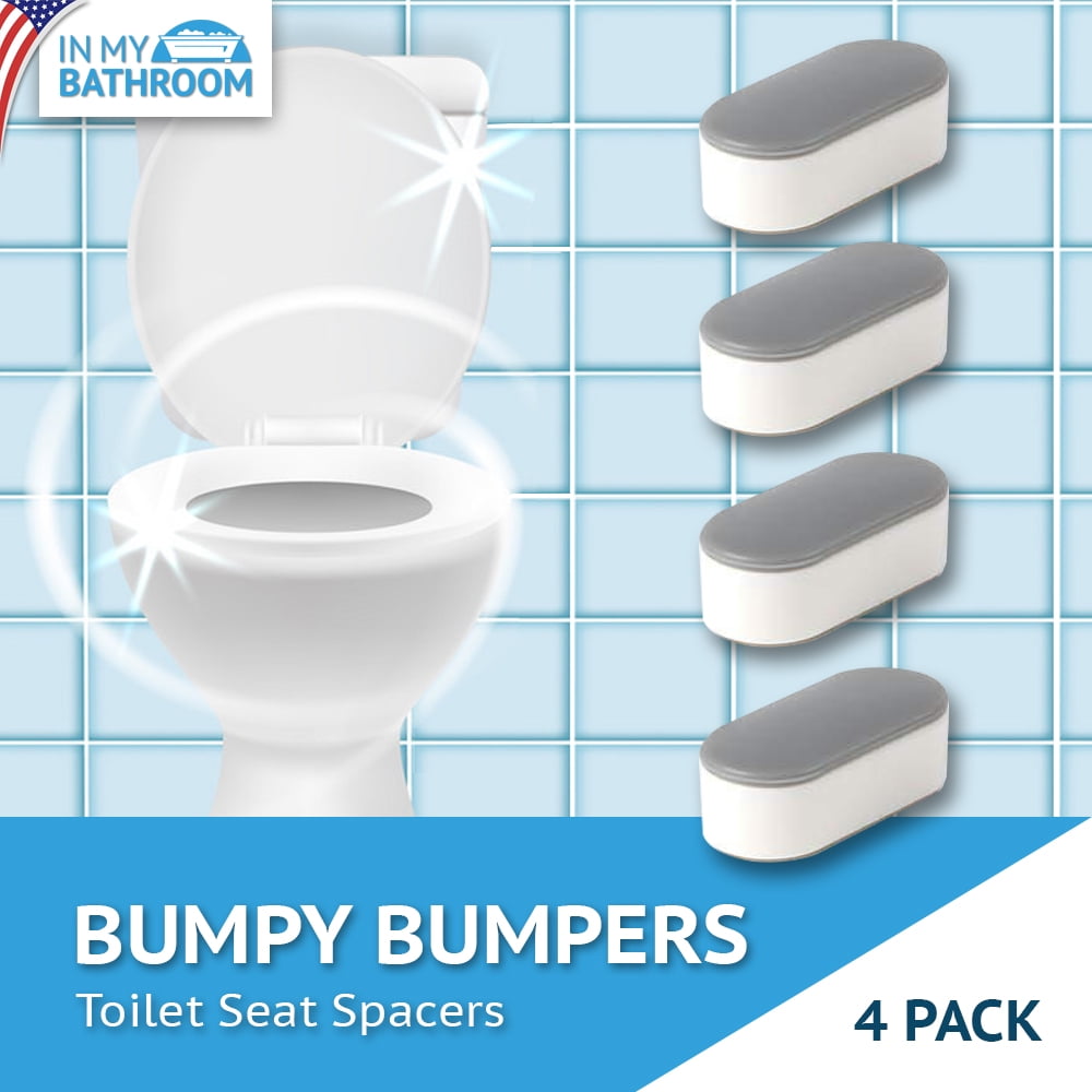 4X Toilet Seat Bumpers Set Strong Household Living Room Bedroom Seat Bumper Kit 