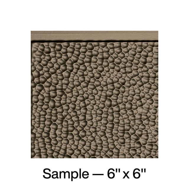 FASÄDE Hammered Decorative Vinyl Backsplash Panel in Argent Bronze (6X6 Inch Sample)