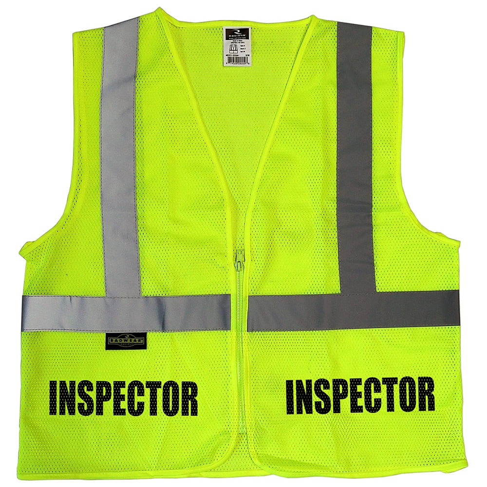 Qraphic Tee Inspector safety vest, High Visibility vest