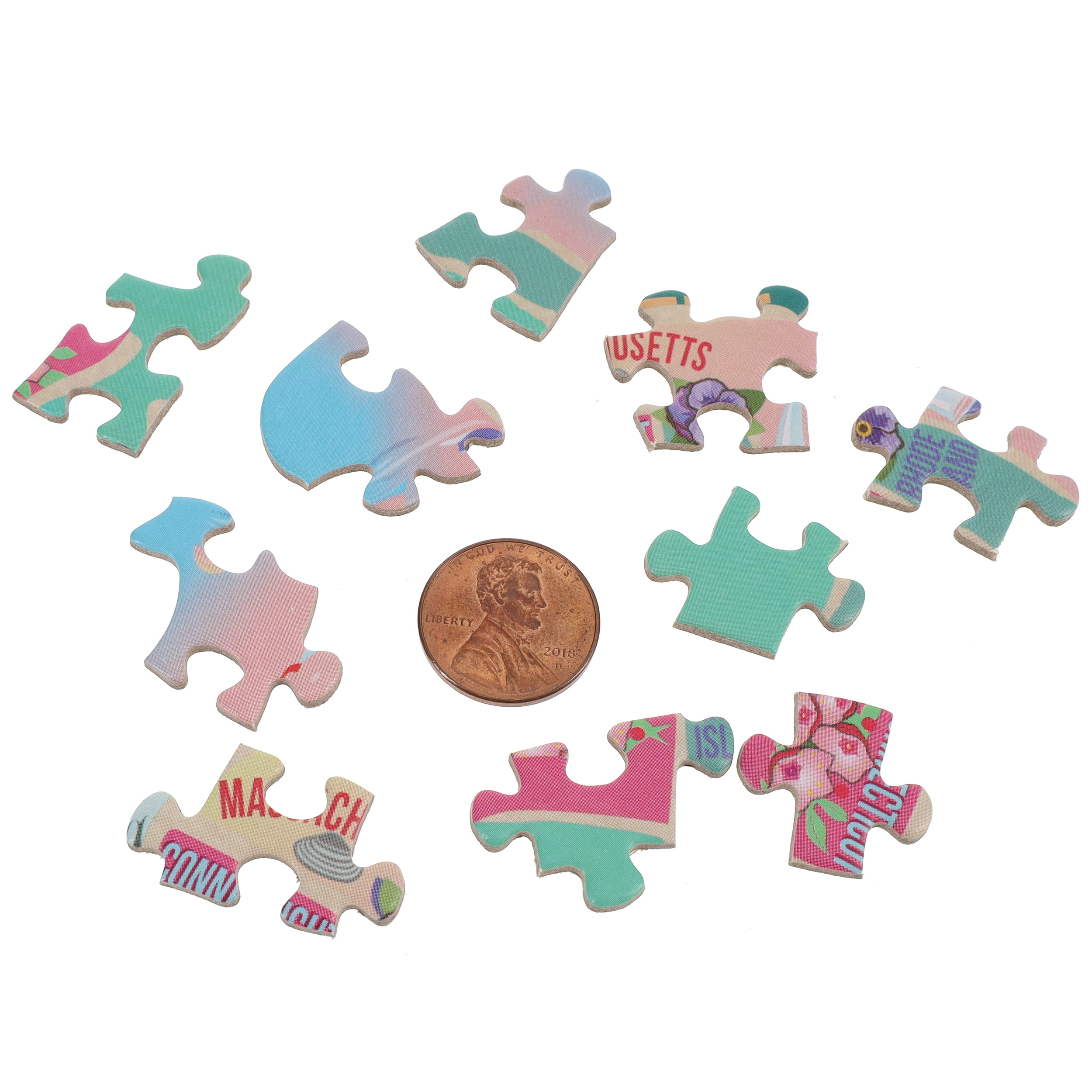 TDC Games 1000-Piece American Road Trip Jigsaw Puzzle for Adults, USA-Map Shaped, 31 Inches Wide
