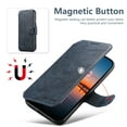 thumbnail image 6 of for iPhone 15 2-in-1 PU Leather Case, Detachable Wallet Case with Card Holder Stand, Removable Folio Protective Cover, Support Magnetic Car Mount, Magnetic Clasp, Shockproof Cover, Blue, 6 of 11