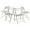 White, variant on Winsome Robin Transitional Solid Wood Folding Chair in White (Set of 4)