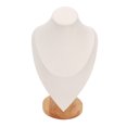 thumbnail image 1 of Jewelry Display Stand, Stylish Look Organize Storage Stable Base Necklace Bust Holder  For Home For Trade Show Beige, 1 of 8