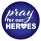 thumbnail image 1 of Botón Pray For Our Heroes, (paquete de 6) The Beistle Company BT067, 1 of 1