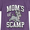 thumbnail image 3 of Lady and the Tramp - Moms Lil Scamp - Toddler And Youth Girls Short Sleeve Graphic T-Shirt, 3 of 5