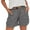 Gray, variant on Jxximdong Shorts for Women Women Casual Solid High Waist Cotton And Linen Shorts Womens Elastic Waist Summer Shorts Black L Pants
