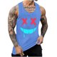 thumbnail image 1 of Camisetas de Tanque de los Hombres Tanque de los Hombres Incolor Gradiente de Impresión Cuello Redondo Correa Delgada Fuga Atrás Regular Casual Deportes Blusas de Tanque, 1 of 5