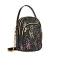 thumbnail image 7 of FORMRS Crossbody Bag for Women Shoulder Cell Phone Purse with Zipper, Purple Floral Pattern, 7 of 7