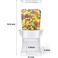 thumbnail image 3 of GEREMF-Cereal Dispenser Countertop Large Cereal Containers Storage Dispenser For Pantry Dry Food Dispenser Countertop Candy Dispenser Machine Rice Dispenser For Snack,Nuts, Granola(White,1PC), 3 of 3