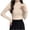 Beige, variant on Women Ribbed Half Turtleneck Slim Fit Long Sleeve Knit Top Figure Flattering Soft Skin-Friendly Windproof Thermal Base Layer Multi Fresh Solid Color Winter Layering Shirt