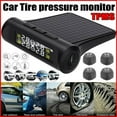 thumbnail image 1 of Car TPMS Tire Pressure Monitoring System Car Wireless Alarm System TPMS  4 External Sensors  Tire Pressure & Temperature Real-time Display  Clock System, 1 of 11