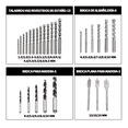 thumbnail image 3 of Juego De Brocas Multiuso De Herramientas Labg Estuche Negro 111 Piezas, 3 of 5