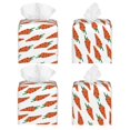 thumbnail image 2 of Balery Carrot Porta Pañuelos de Cuero con Estampado – Funda Moderna Cuadrada para Caja de Pañuelos, Dispensador 5x5x5'', 2 of 7
