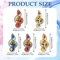thumbnail image 3 of Cuadros Decorativos 5 uds., llaveros de arte de diamantes, arte artesanal 5D, adornos colgantes DIY de doble cara, regalos Wdftyju  embutido en tela, 3 of 3