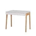 thumbnail image 3 of The Mezzanine Shoppe Riley Modern Two Tone Home Office Desk and Stool Set, 2 Piece, White, 3 of 5