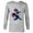 Athletic Heather, variant on Marvel Spider-Man: Across the Spider-Verse Miles Glitch - Long Sleeve T-Shirt for Men - Customized-White