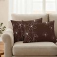 thumbnail image 2 of Brown Outdoor Waterproof Pillow Covers, Spring Flora Decorative Rectangle Throw Pillowcase Sofa Cushion Sham for Patio/Couch/Chair, 20"x12" 2 Pack, 2 of 8