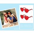 thumbnail image 5 of Gafas de sol sin montura con forma de corazón para mujer, transparentes, modernas, de una pieza, B2826-f2, 5 of 5