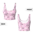 thumbnail image 5 of Lsque Rabbit Face Printed Women'S Sports Bra, Compression, Moisture Wicking, High-Impact Sports Bra For Women,Supportive sports bra-, 5 of 9