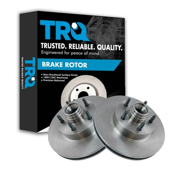 TRQ Front Brake Rotors Set Vented Fits Select 1995-2001 Ford Explorer 1998-2011 Ranger 1999 Mazda B2500 1998-2000 B3000 B4000 1997-2001 Mercury Mountaineer