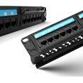 thumbnail image 4 of AMPCOM Detachable Series CAT6 24 Ports Patch Panel, Rack Mount - 1U, 19 inch, RJ45 Ethernet 568A 568B, 50u Gold Plated,, 4 of 5
