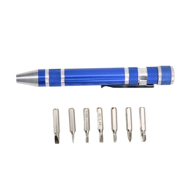 Juego de Herramientas de Reparación de Bicicletas, Destornillador de Bolsillo Magnético de Mano, Multipropósito, Ideal para Tornillos Pequeños Azules YUNYI BRAND Deportes