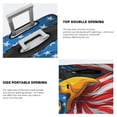 thumbnail image 3 of Logiee Eagle Head With American Flag Print Travel Luggage Cover,Suitcase Protector, Washable Elastic Suitcase Baggage Cover,Closure for Wheeled Suitcase Fit 18-32 Inch Luggage-Small, 3 of 7