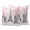 Pink, Gray, White, variant on 2 Pack Outdoor Waterproof Throw Pillow Covers,Vintage Towel Couple Pink Flower Decorative Rectangle Pillow Case Patio Pillowcases for Chair Couch Sofa 20x12in