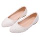 thumbnail image 1 of 1 par de mujeres Lace Pearl Zapatos casuales antideslizantes zapatos de solado plano dama calzado, 1 of 6