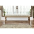 thumbnail image 3 of Pangea Home Z-Athena-59 Bench White And Linen, 3 of 3