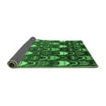 thumbnail image 2 of Ahgly Company Indoor Round Abstract Emerald Green Modern Area Rugs, 5' Round, 2 of 4