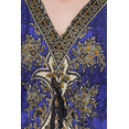 thumbnail image 5 of Women’s Long Polyester Kaftan Maxi Dress Kimono Sleeve Tunic Top Cover Up, One Size Royal Blue, 5 of 5