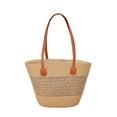 thumbnail image 3 of Straw Woven Shoulder Bag Handmade Beach Tote Purse for Women Summer Travel Daily Use Lightweight Durable Fashion Accessory, 3 of 3