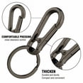 thumbnail image 5 of DF Metal Spring Clasp Keychain with Split Key Ring, Durable Carabiner Key Holder for Keys, Bags, Purses, Assorted 4 Colors, 5 of 7