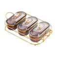 thumbnail image 3 of Bandeja de frutos secos con tapa Strade Fareast Limited Cuenco dividido para frutos secos Cocina Gris 35 cm x 19 cm x 11 cm, 3 of 8