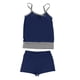 thumbnail image 3 of Augper Women Sexy With Chest Pad without Underwire Print Patchwork Swimming Trunks Split Swimsuit, 3 of 4