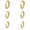 Gold, variant on Zirconia Cartilage Earring Small Huggie Hoop Earrings Set for Women,14K Gold Plated Hypoallergenic Lightweight Earrings for Sensitive Ears Everyday Multiple Piercing Jewelry 3Pairs