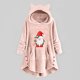 thumbnail image 2 of Abrigos de Invierno Para Mujer Abrigo de Piel Sintética Casual Estampado Navideño Botones de Felpa Manga Larga Abrigo de Felpa Con Capucha Top Odeerbi ODB174701, 2 of 4