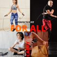 thumbnail image 5 of corde Sauter Pour Adulte (noir) Corde Sauter Rglable Pour Homme, Femme Et Enfant Utilisez La Corde Sauter Pour Brler Les Graisses, Faire De L, 5 of 5