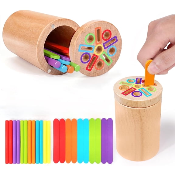 Montessori Toys for 1 Year Old, Color Sorting Toy for Toddlers 1-3, Learning Educational Toys for 1 2 3 Year Old Boys Girls