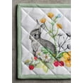 thumbnail image 3 of Maison d' Hermine Printemps 100% Cotton Set of 2 Pot Holders with Loop Heat Resistant for BBQ | Cooking | Baking | Grilling | Microwave | Barbecue | Spring/Summer (8 Inch by 8 Inch)., 3 of 5