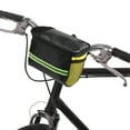 thumbnail image 2 of Unique Bargains Handlebar Bag with Touch Screen Phone Holder Mesh Side Pocket Front Storage Bag for Mountain Bike Yellow, 2 of 7