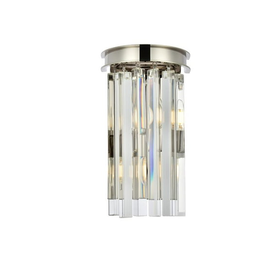 Elegant Lighting Sydney 8" 2 Light Royal Crystal Wall Sconce