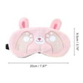 thumbnail image 2 of Unique Bargains 1 Pc Cartoon Cat Paw Eye Mask for Home Pink Fleece, 2 of 4