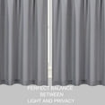 thumbnail image 6 of 24 Inch Grey Kitchen Curtains, Waffle Woven Textured Short Tier Curtains for Bathroom Windows Cafe Kitchen Curtains, Grey, 6 of 7