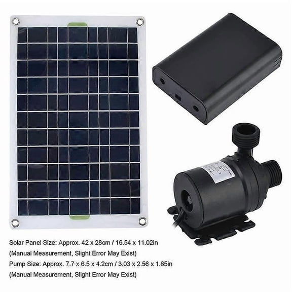 RAIN 50W Solar Water Pump 800L/H DC12V Solar Water Fountain Pump Low Noise for Garden Family Water Founta