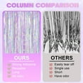 thumbnail image 4 of Rainbow Fringe Curtain Party Streamers 3 Pack 3.2 x 9.8 Ft Foil Fringe Backdrop Curtains for Birthday Wedding Bridal Baby Shower Holiday Tinsel Streamers Rainbow Party Decorations Door Streamer, 4 of 7