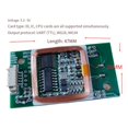 thumbnail image 3 of 2X Módulo Lector de Tarjetas RFID de Doble Frecuencia de 125 KHz y 13,56 MHz, Módulo Lector de Tarjetas Wiegand Uart TTL 830T, 3 of 7