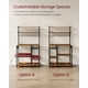thumbnail image 5 of Bakers Rack VASAGLE con toma de corriente, soporte para microondas de 90 cm, 5 of 9