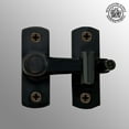 thumbnail image 5 of Renovators Supply Door Latch 2" Oil Rubbed Bronze Gate Latch / Barn Door Latch Lock w/Screws, 5 of 13